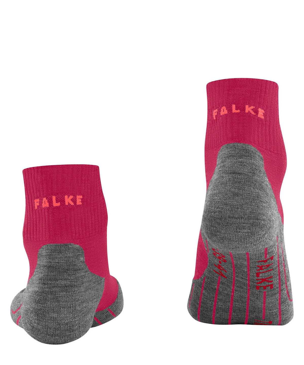 Women Falke TK5 Wander Short Trekking Short sock Sports Socks Red | EHPCQY527