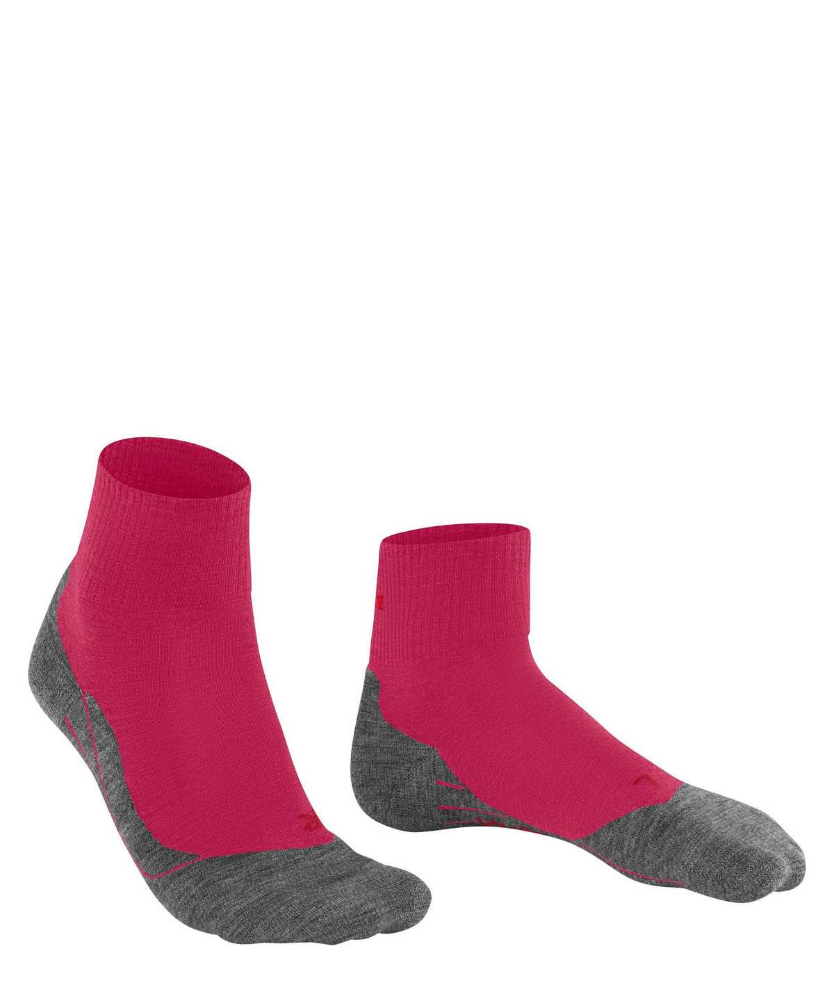 Women Falke TK5 Wander Short Trekking Short sock Sports Socks Red | EHPCQY527