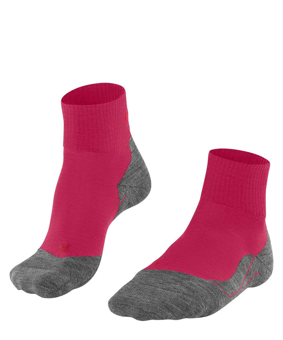 Women Falke TK5 Wander Short Trekking Short sock Sports Socks Red | EHPCQY527