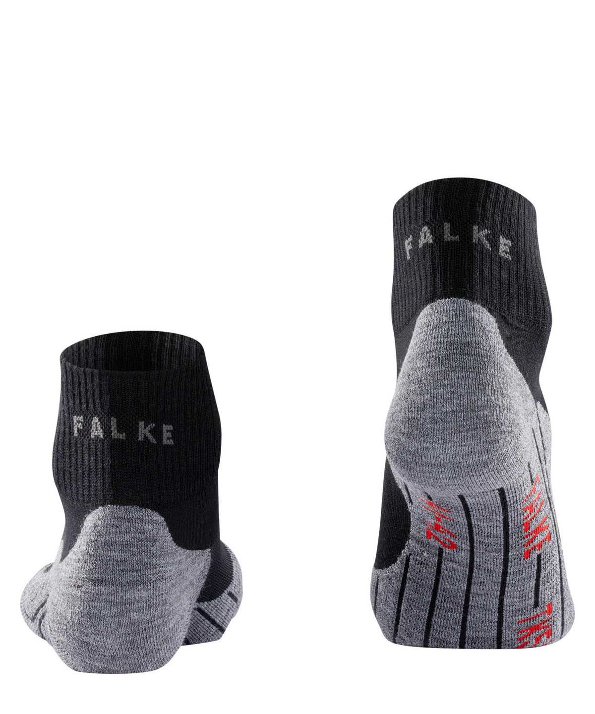 Women Falke TK5 Wander Short Trekking Short sock Sports Socks Black | LONCAY410