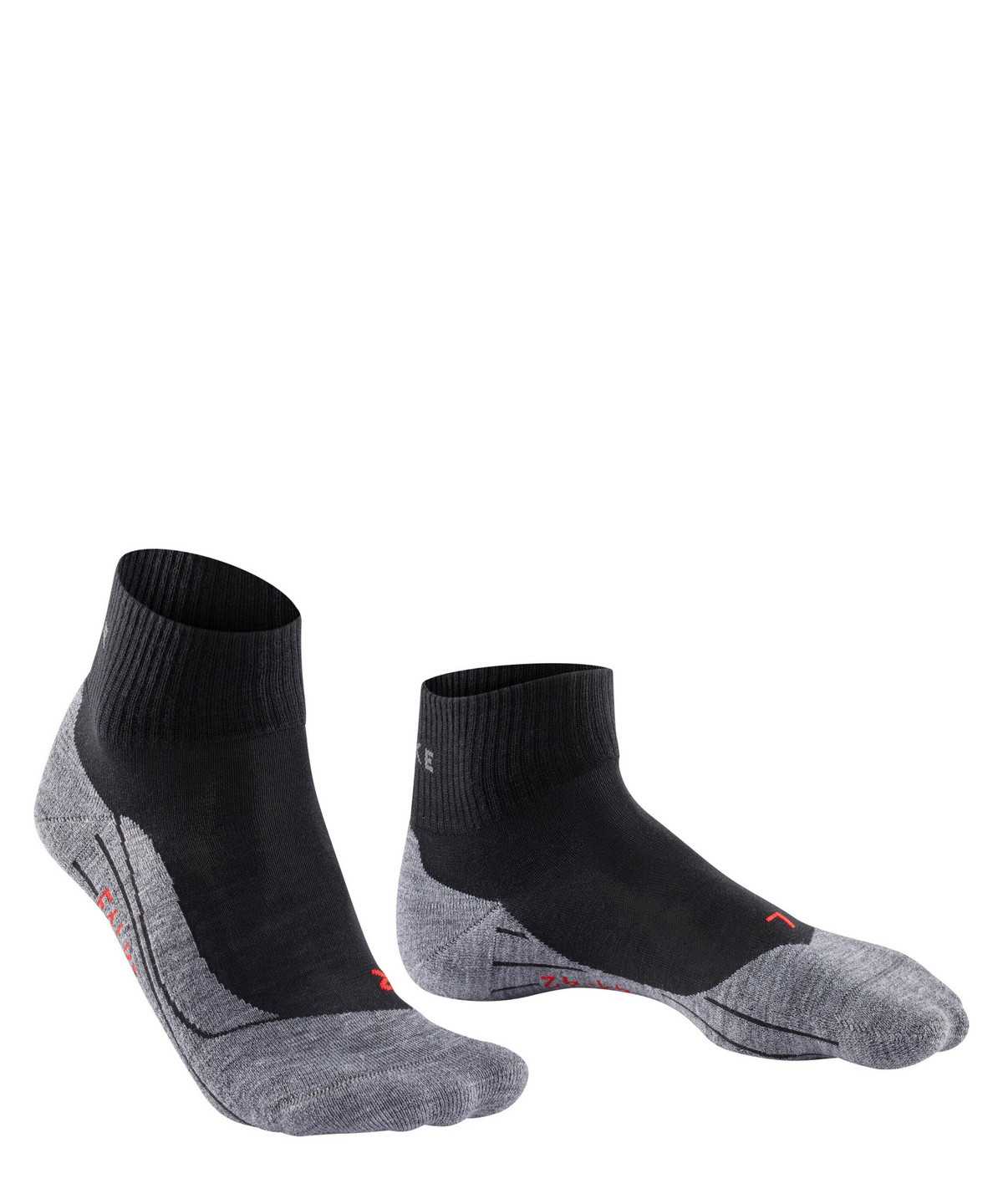 Women Falke TK5 Wander Short Trekking Short sock Sports Socks Black | LONCAY410