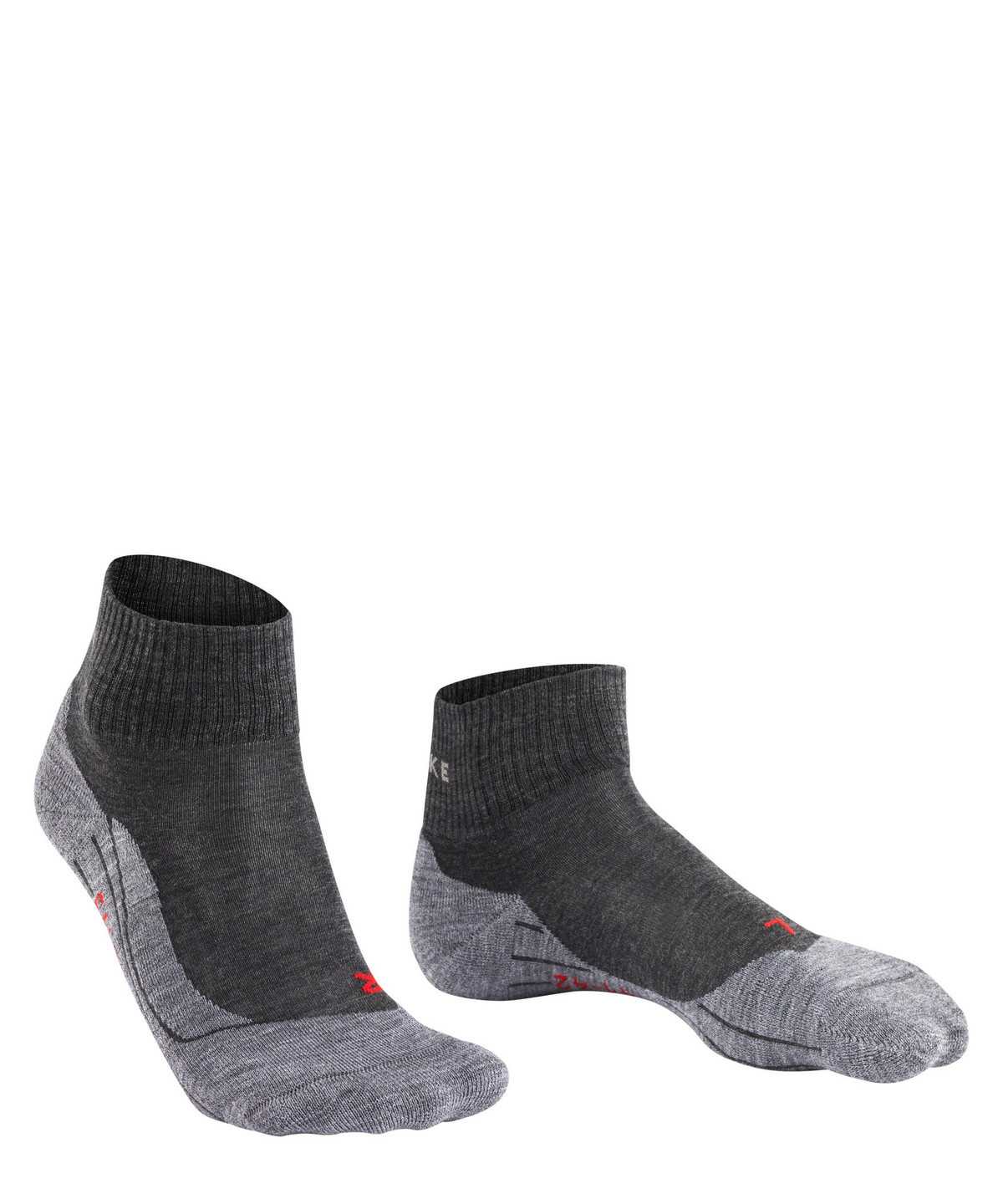 Women Falke TK5 Wander Short Trekking Short sock Sports Socks Grey | CILYXU653