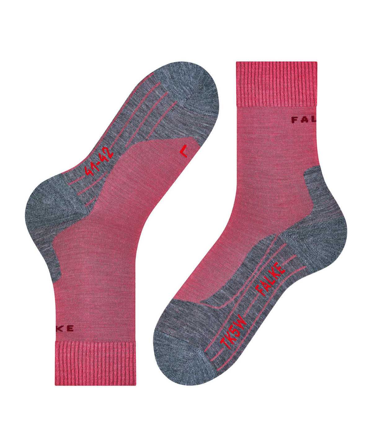 Women Falke TK5 Wander Trekking Socks Sports Socks Red | CASFJV571