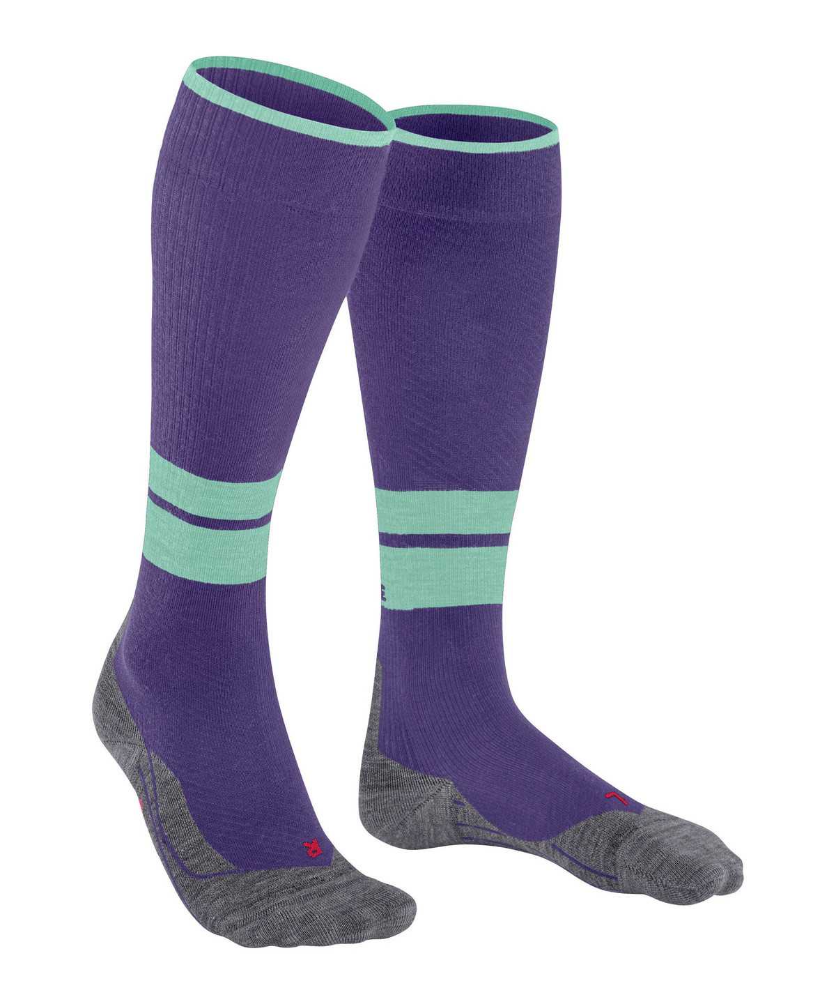 Women Falke TK Compression Energy Trekking Knee-high Socks Sports Socks Purple | WZAOJY710