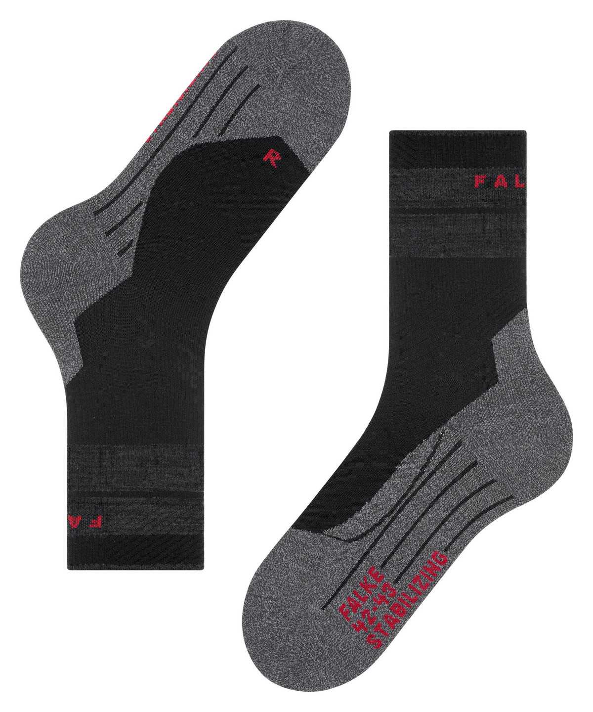 Women Falke TK Stabilizing Trekking Socks Sports Socks Black | DFCIKP670