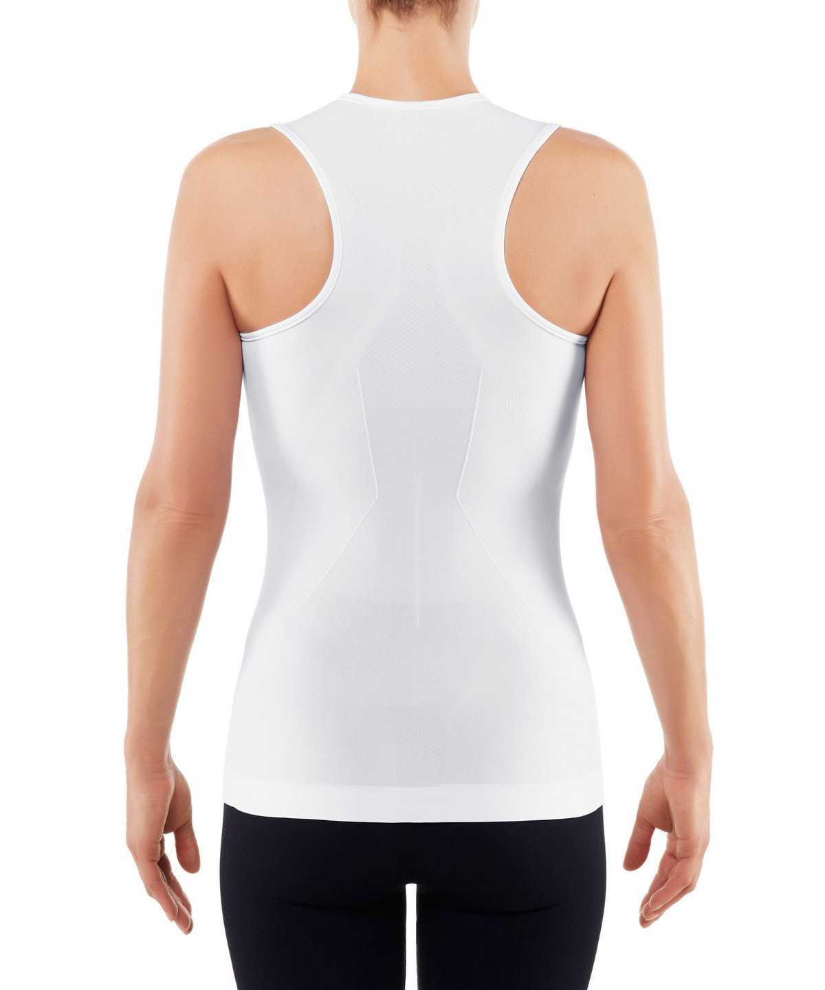 Women Falke Tanktop Warm Short Sleeve Shirts White | YNZIPR845