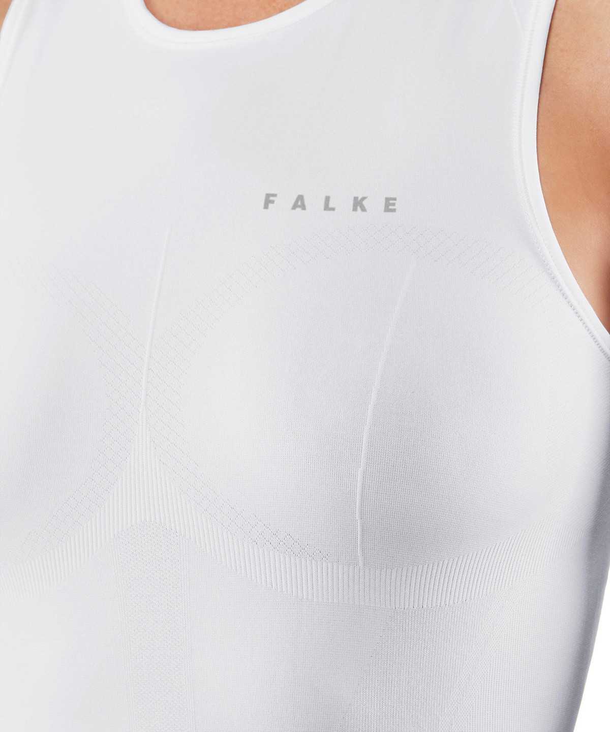 Women Falke Tanktop Warm Short Sleeve Shirts White | YNZIPR845