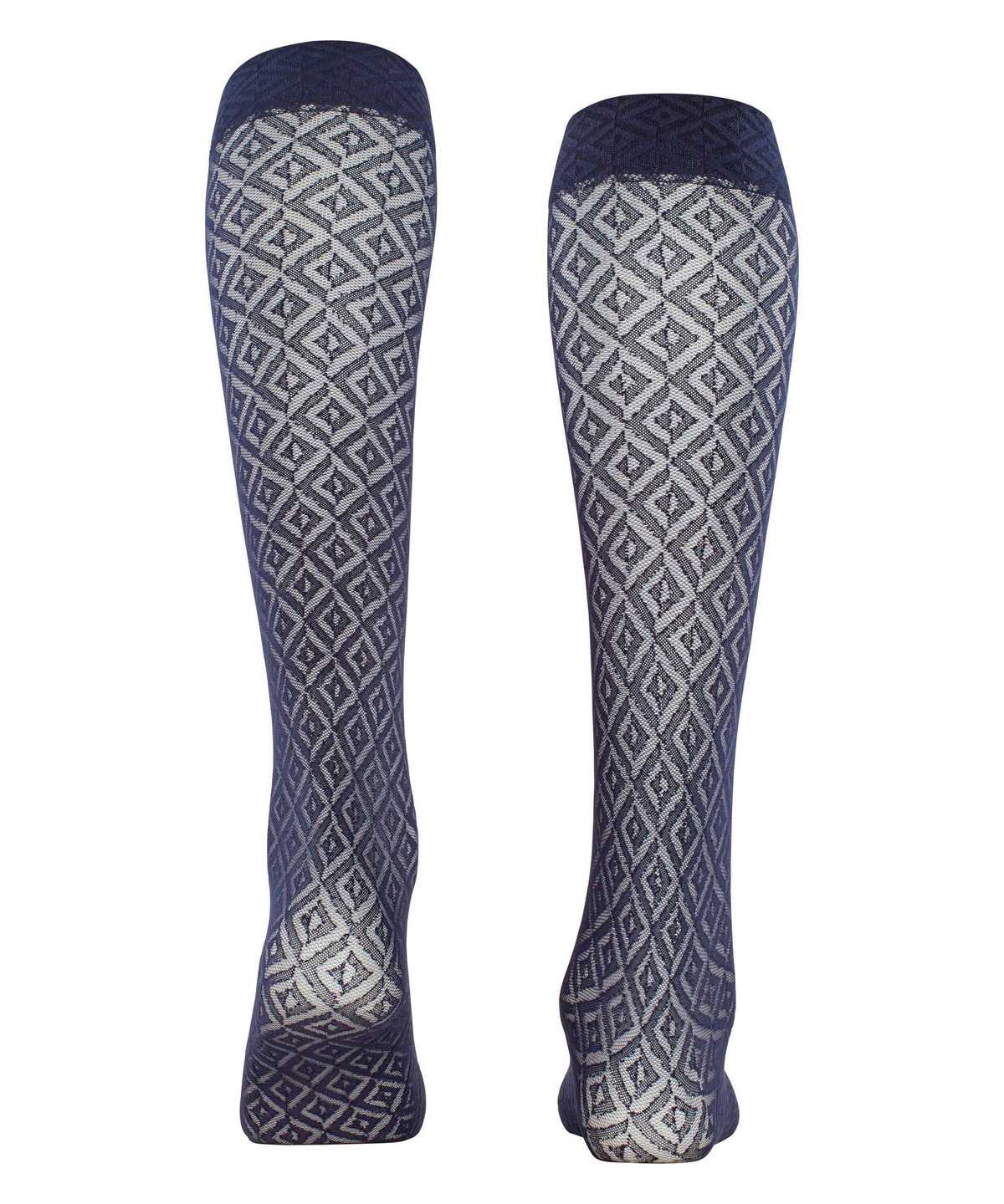 Women Falke Tessellating 25 DEN Knee-high Socks Socks Blue | REYFLT217