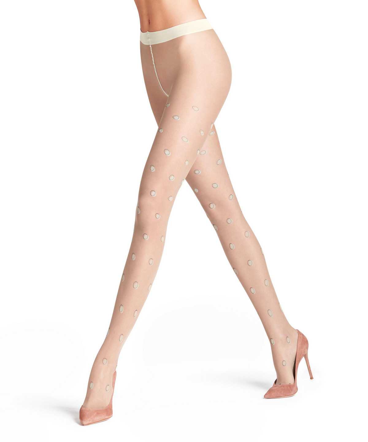 Women Falke Top Dot 20 DEN Tights Tights Beige | PKHMID136