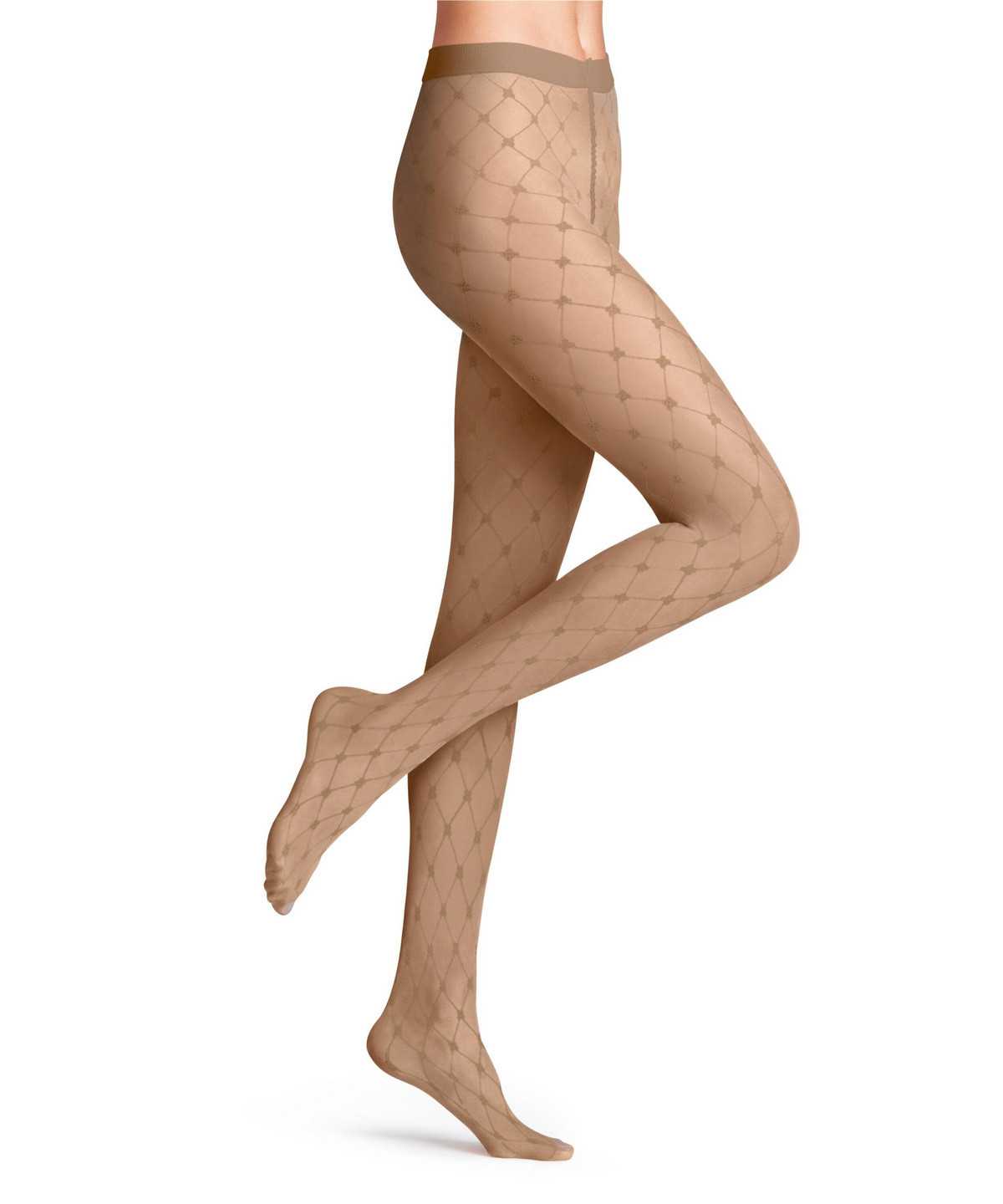 Women Falke Twisted Story 20 DEN Tights Tights Beige | DBEQLM327