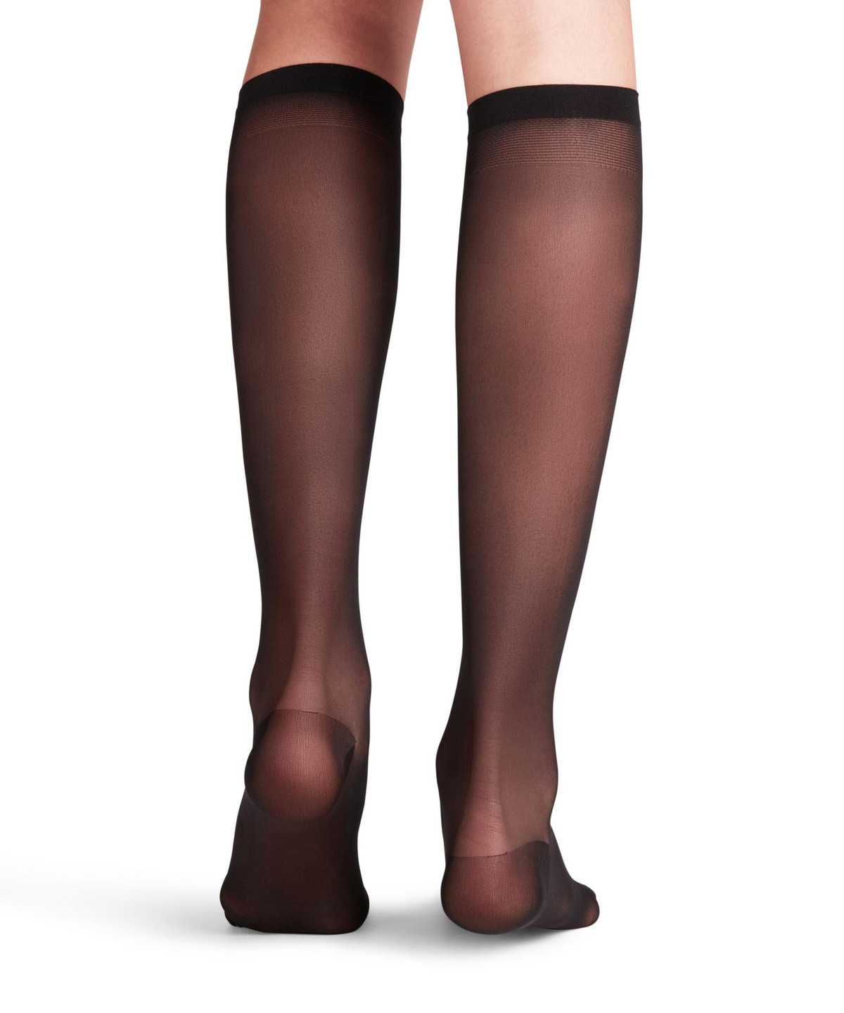 Women Falke Vitalize 20 DEN Knee-high Socks Socks Black | QNRIVU864