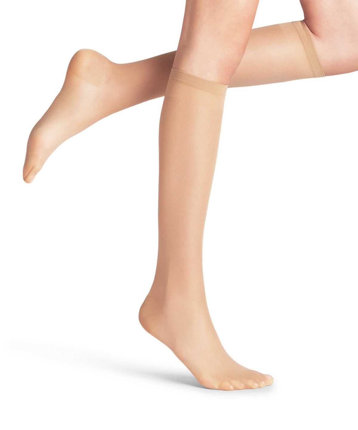 Women Falke Vitalize 20 DEN Knee-high Socks Socks Beige | GCTOEJ482