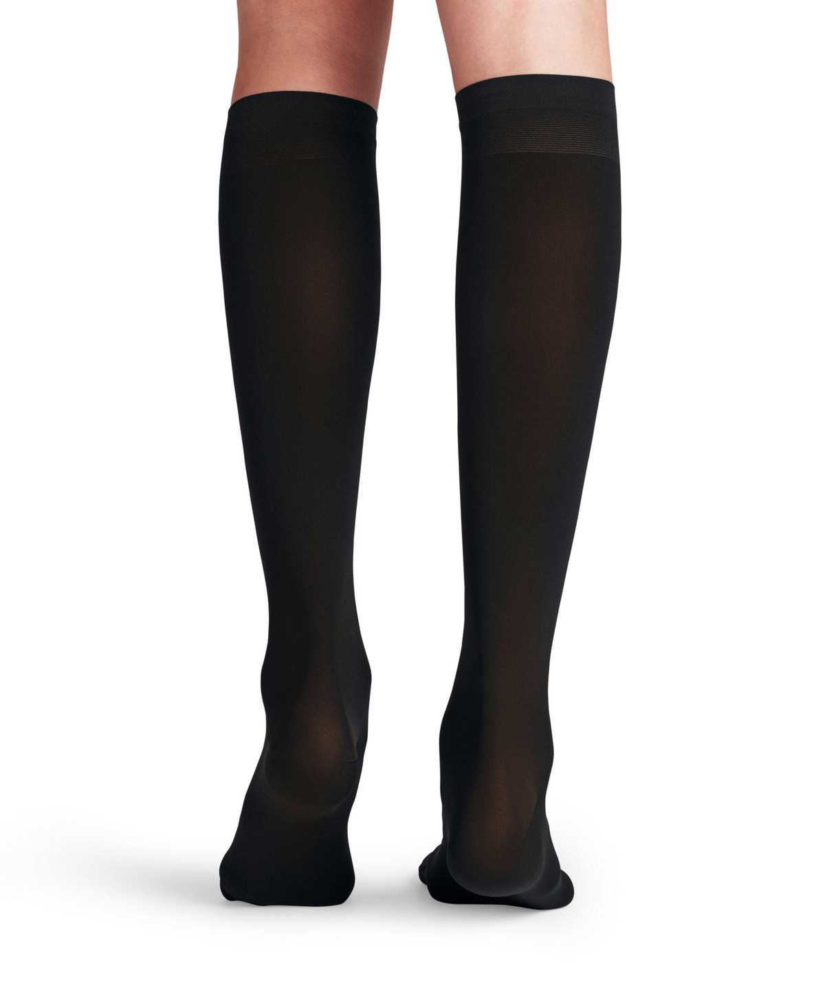 Women Falke Vitalize 40 DEN Knee-high Socks Socks Black | WYMPDK045