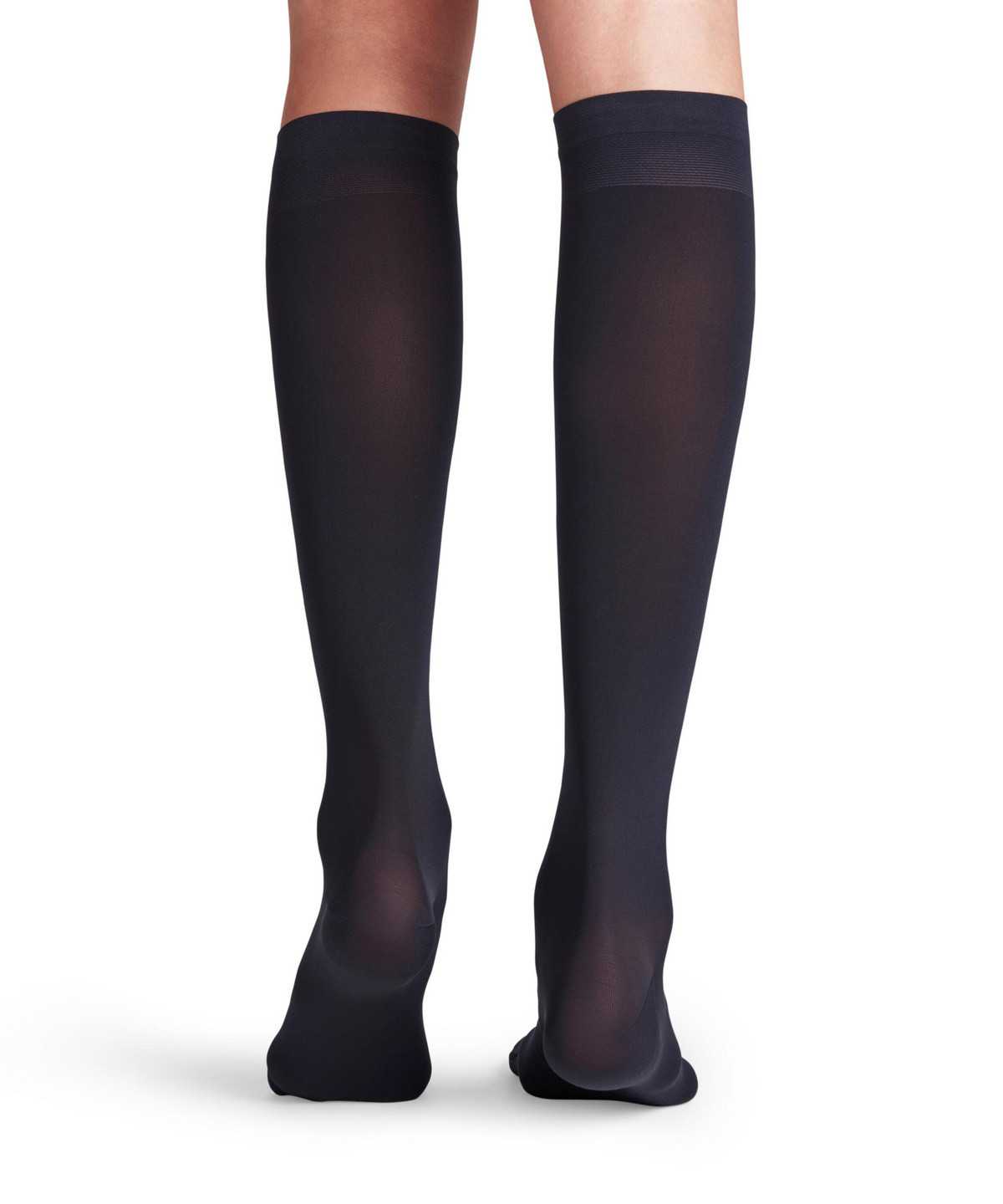 Women Falke Vitalize 40 DEN Knee-high Socks Socks Blue | KFSAPU389