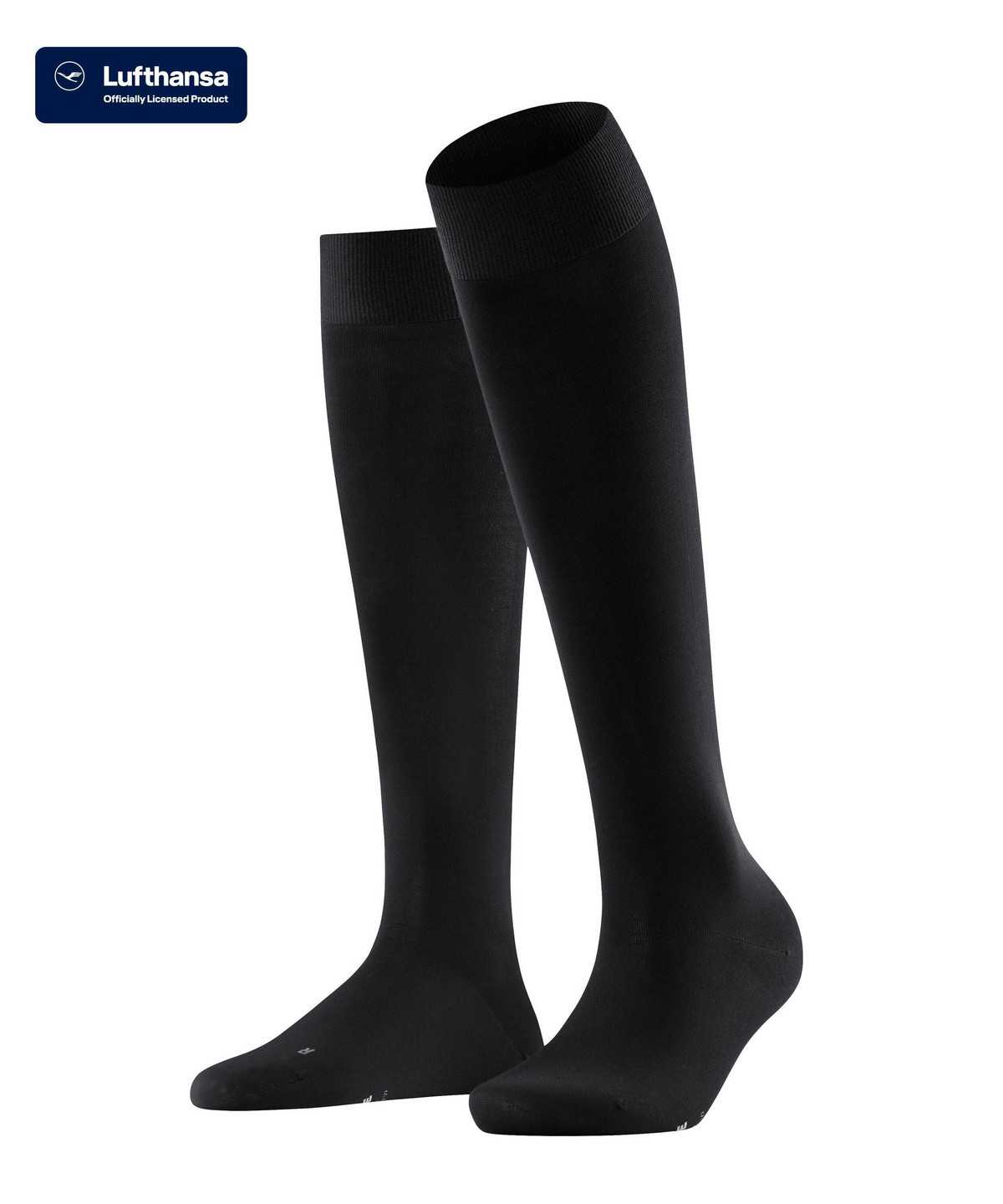 Women Falke Vitalizer Knee-high Socks Socks Black | IQOKRF407